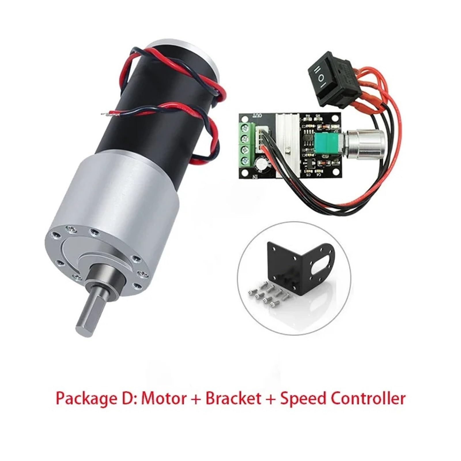 Silnik przekładniowy o dużym momencie obrotowym 12 V 24 V JGB37-31ZY 10 obr./min(Package F,421rpm,DC 24V)