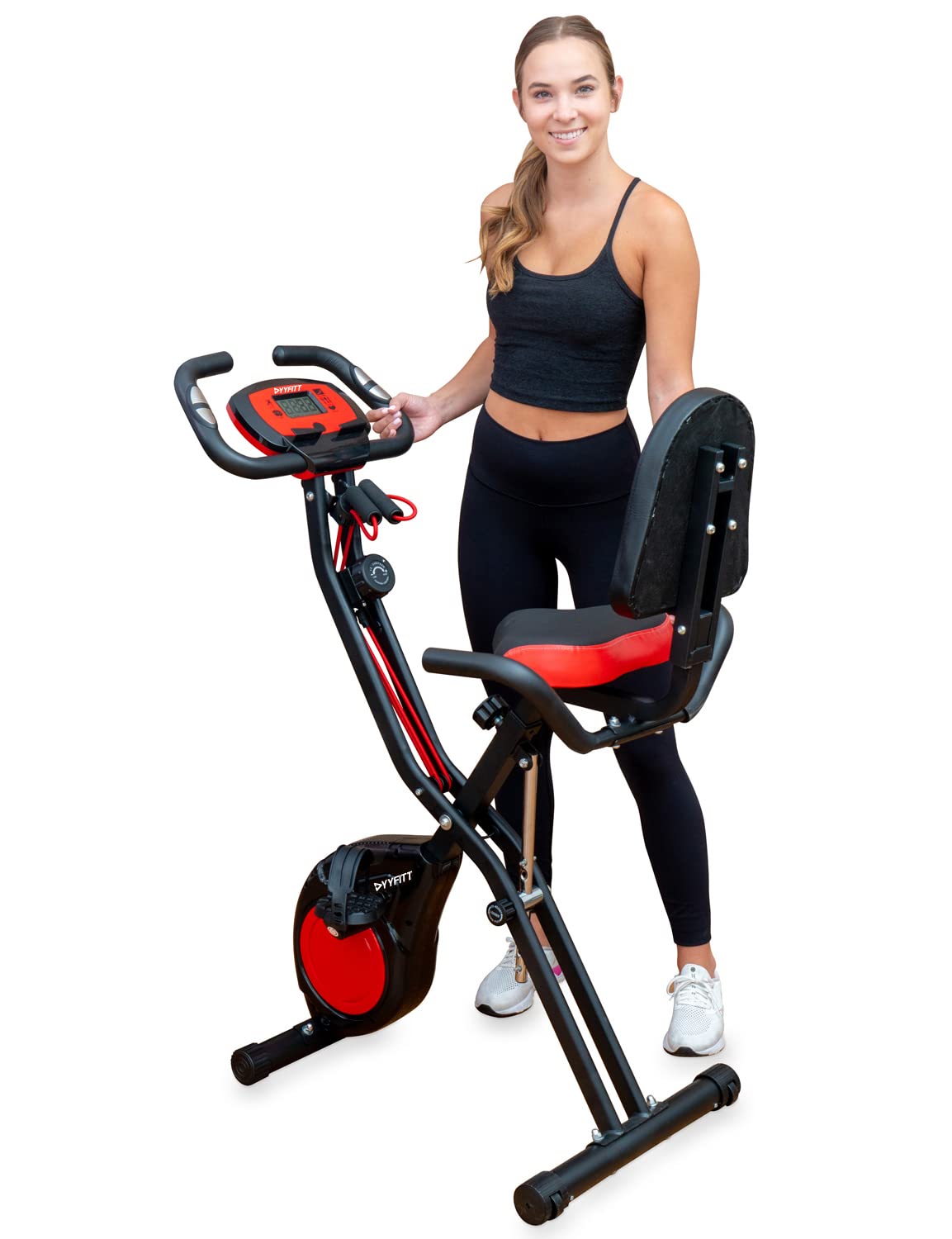 Buy YYFITT 2In1 Foldable Exercise Bike for Home Use with Arm Workout
