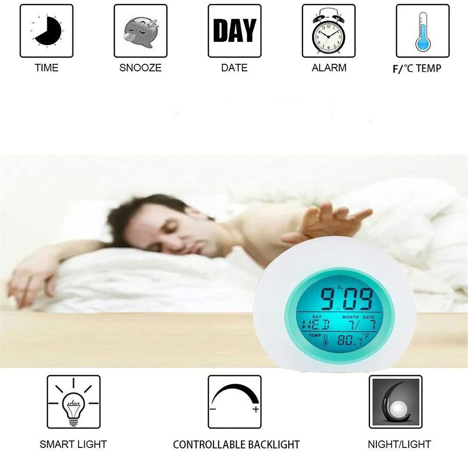 光目覚まし時計 ウェイクアップライト Amazon.co.jp: 光目覚まし時計 - 10000ルクス UVフリー フル