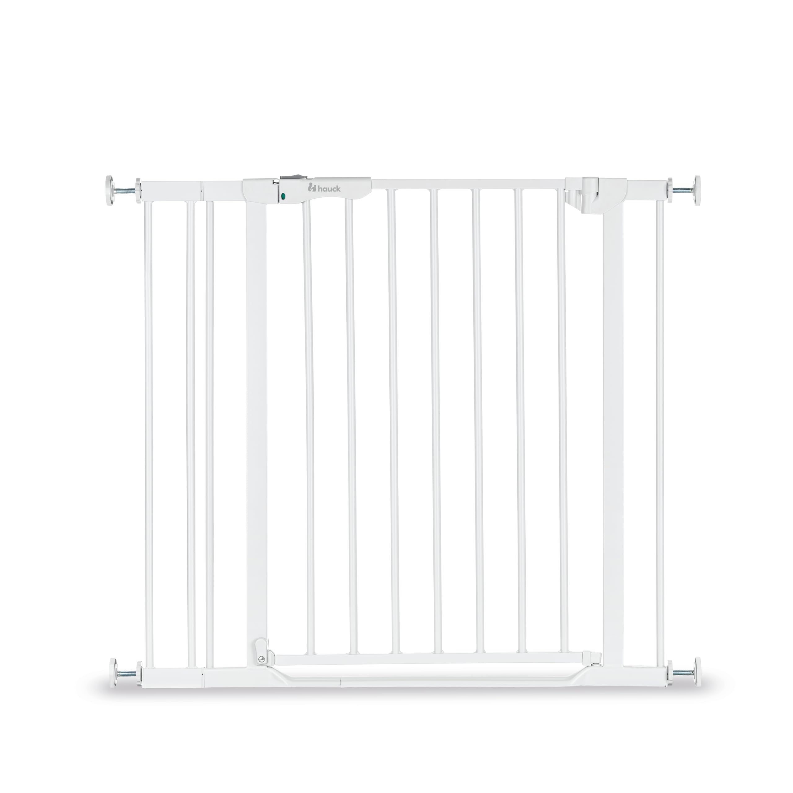 hauck Clear Step Autoclose 2, biała – kratka ochronna na drzwi 84-89 cm, bezpieczna dla dzieci kratka odgradzająca z płaskim wejściem, kratka na drzwi z automatycznym zamykaniem, otwieranie 1 ręką
