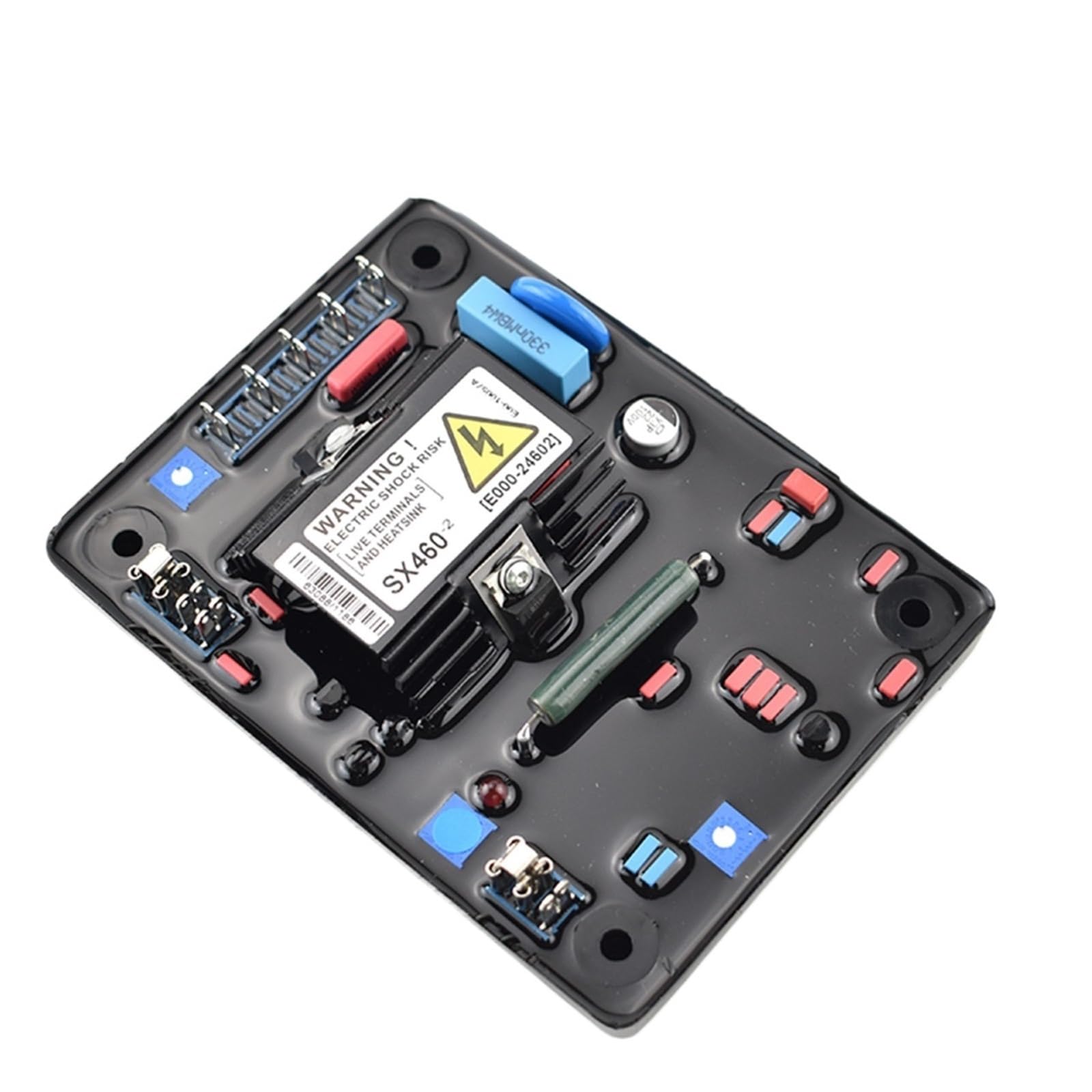 CSKWLLNBC 1pcs SX460 AVR for Diesel Generator Parts Stabilizer Automatic Voltage Regulator 220v Adjustable Protector(Rosso)