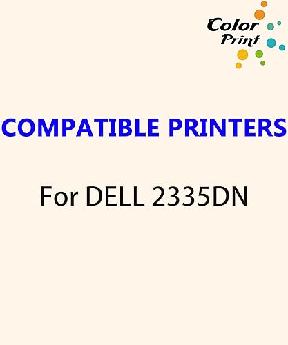 Miniatura 2 de 1 cartucho de tóner compatible ColorPrint para Dell 2335DN 2335 2355DN 2355 Funciona con impresora CR963 HX756 NX993 NX994 R189G 330-2209 negro 6000