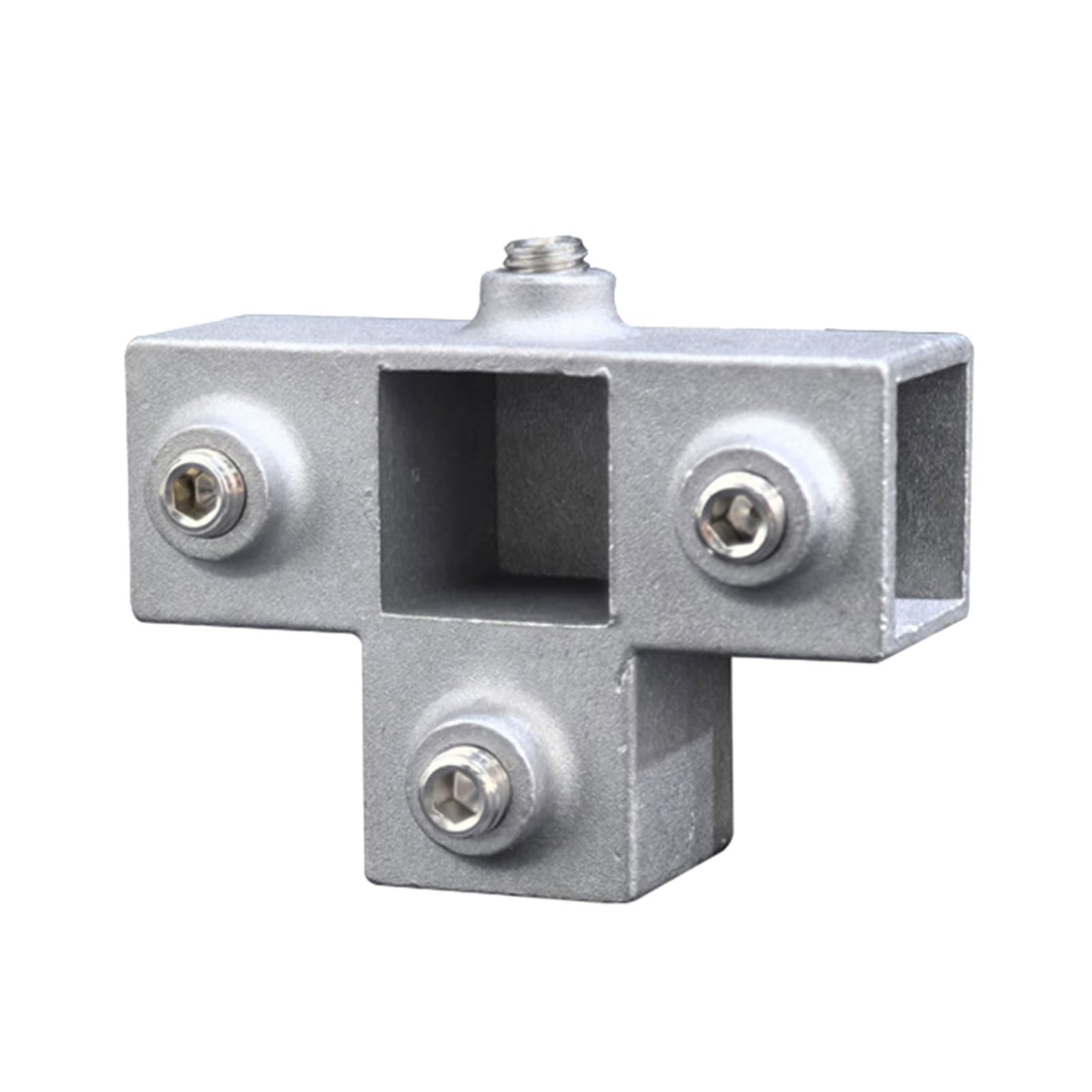Zxfdsfdbnm 20X20 Big 4Ways Aluminum Alloy Joint Square Tube Connector Connection Fastener For Furniture Framing And Structural Enduring Square Connector Accessories