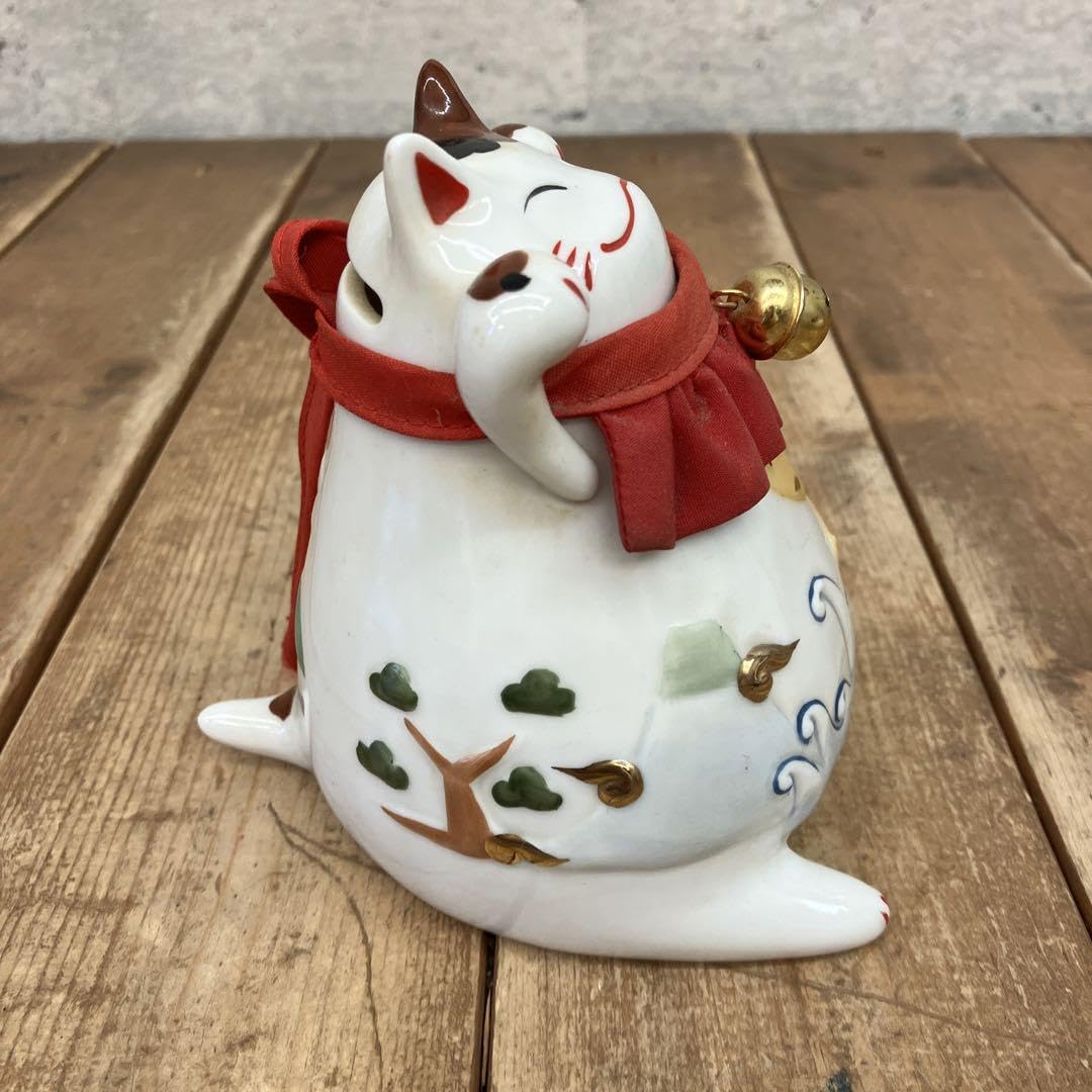 招き猫　猫舎道楽堂　陶器 猫舎道楽堂本舗 招き猫 貯金箱 2個セット - メルカリ