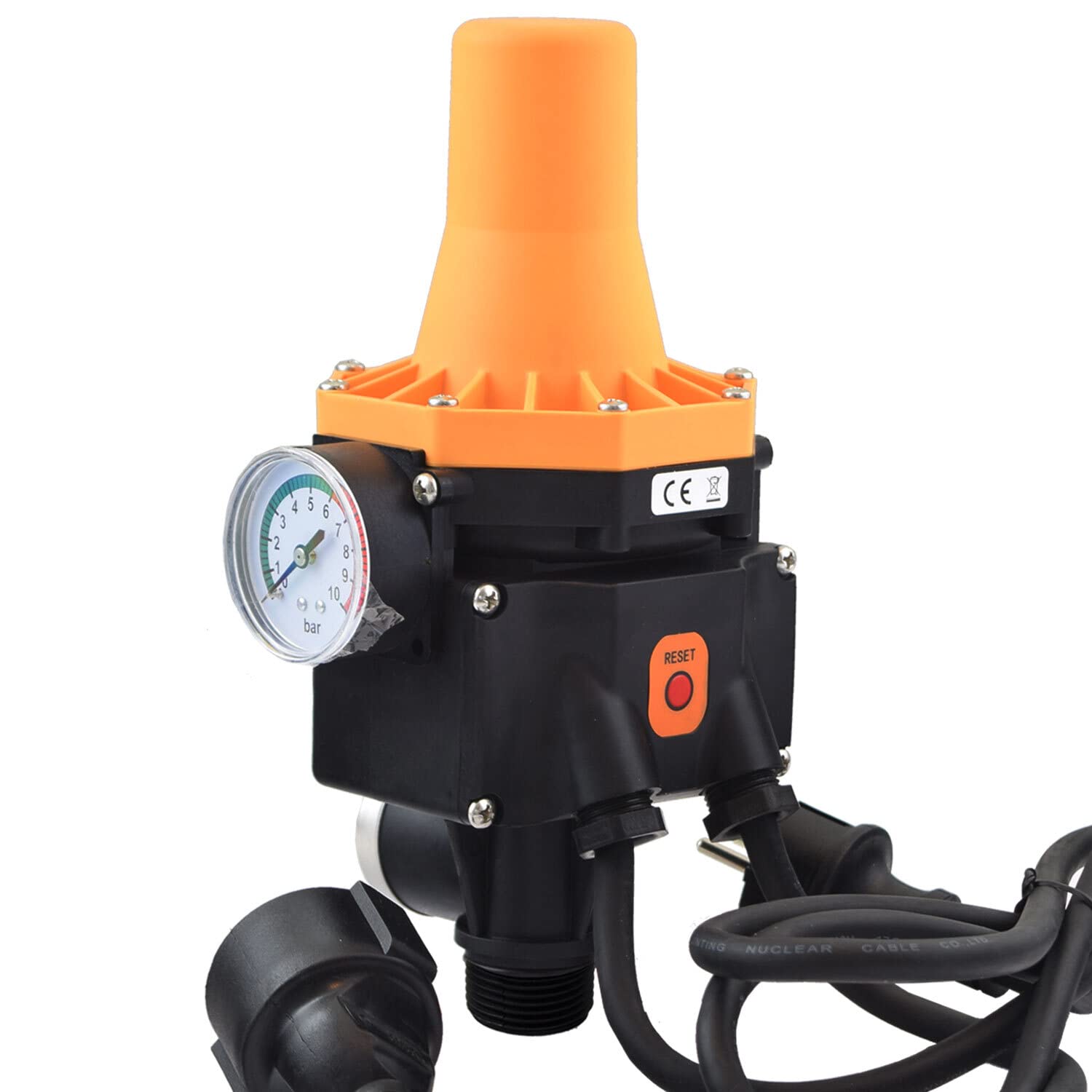 Agora-Tec® Flusso DWv-4, controllo pompa per pompe centrifughe, sommergibili e pozzi profondi, ideale per applicazioni a basso flusso di 1 l/min (servizi igienici e sistemi di irrigazione)