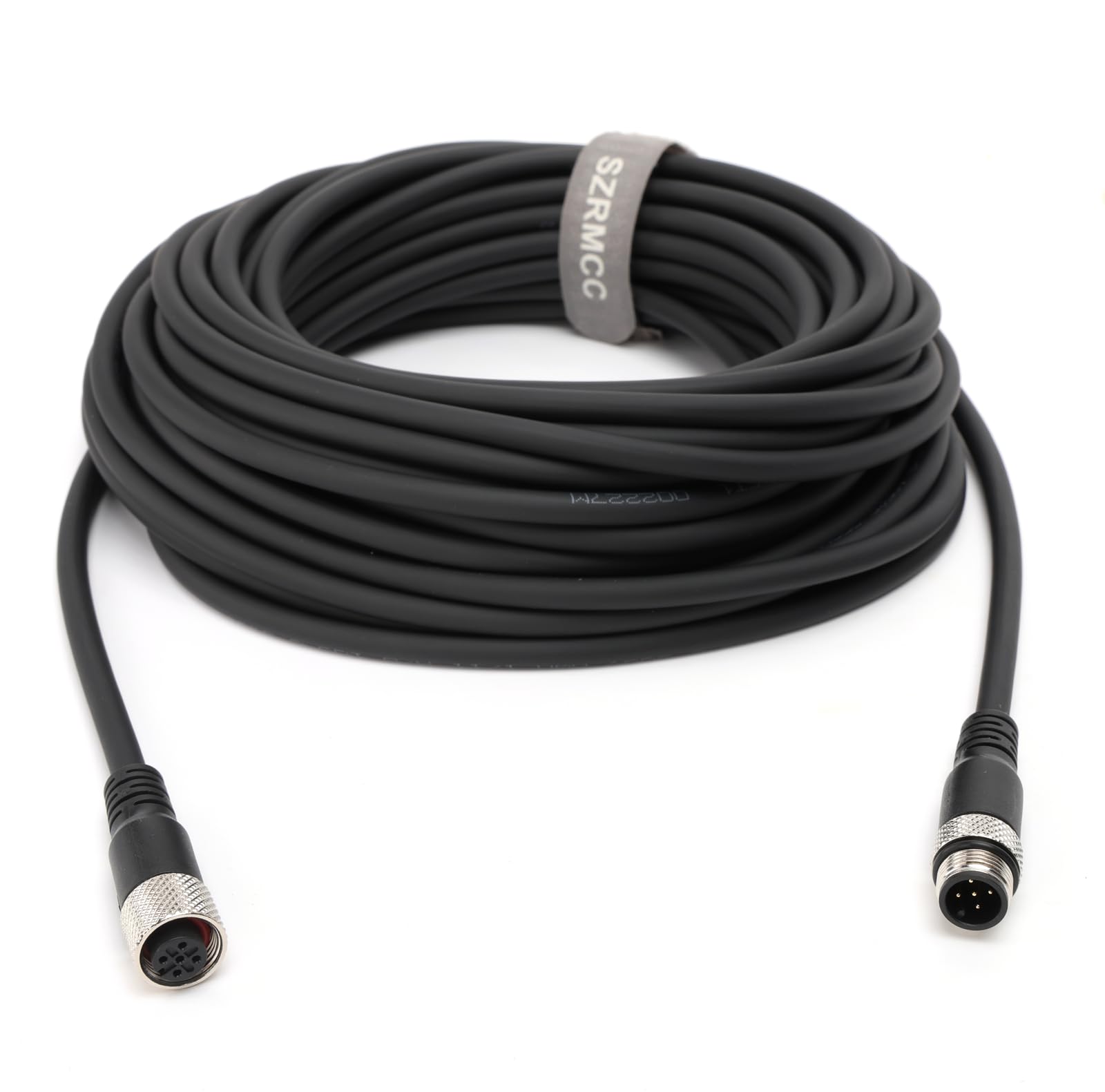 SZRMCC M12 5 pin Macho a Hembra Conector de Aviación Sensor de Cable de alta Flexible Blindado Impermeable Cable de la Cámara Industrial (20m)