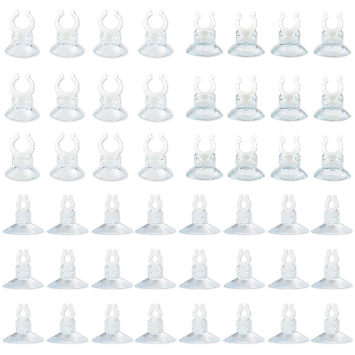 30 Stück Aquarium Saugnapf Clips Transparent - CO2 Schlauchhalter Für Luftschläuche