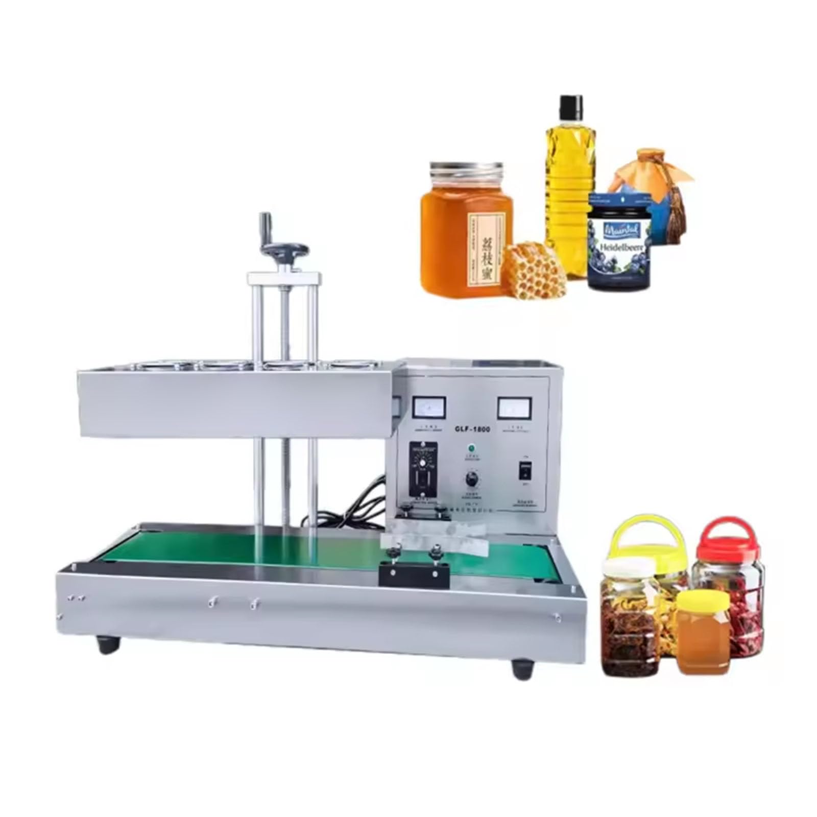 AYCDL Automatic Electromagnetic Induction Aluminum Foil Sealing Machine Foil Film Gasket Sealing Cans,Automatic Continuous Sealing Machine,40