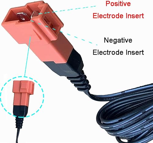Miniatura 4 de Cargador de batería de 12 voltios para niños, enchufe cuadrado rojo de 12 V, adaptador de corriente de batería eléctrica, UL FCC, SL12-07-02