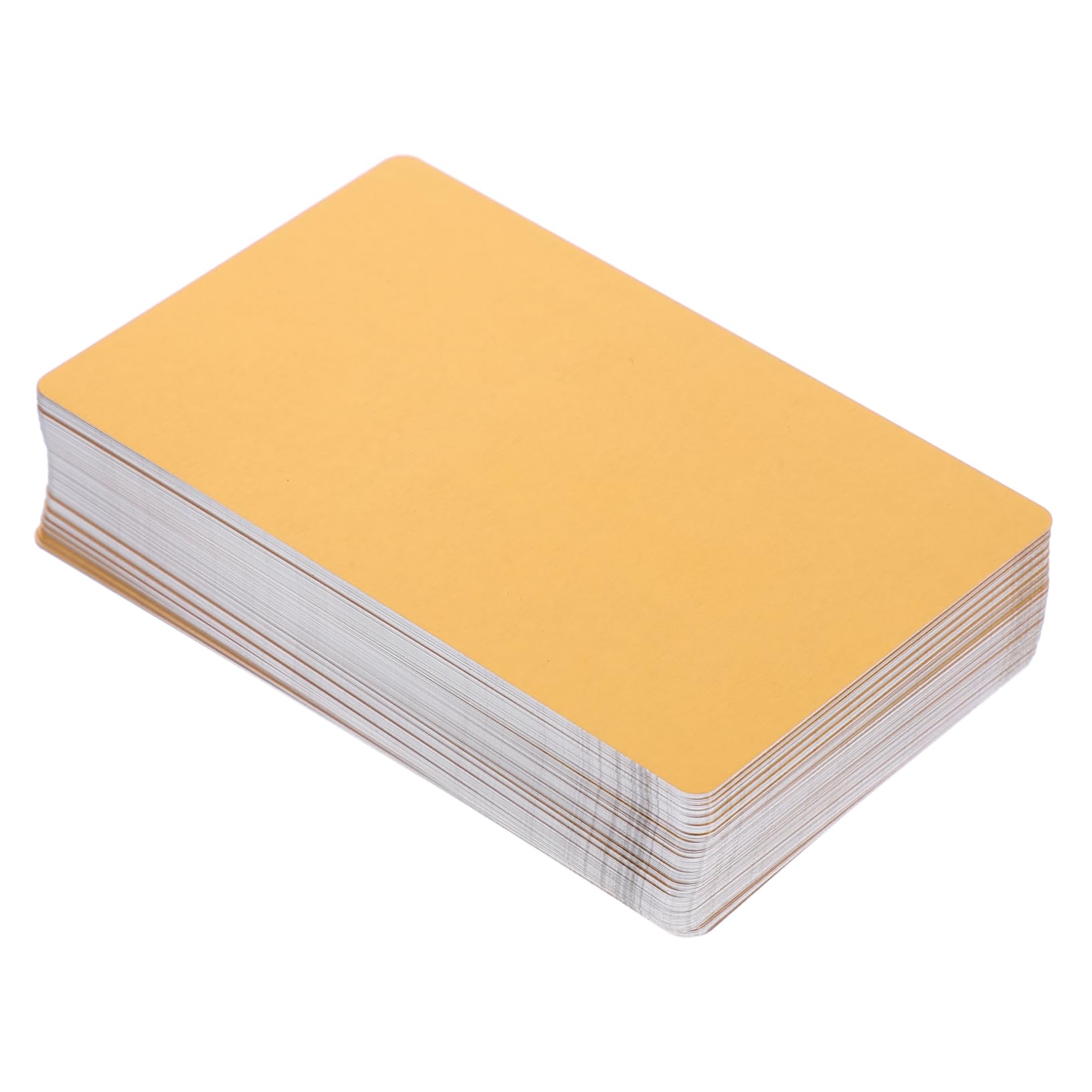 5 Sätze Sublimationsvisitenkarte Aluminiumplatte Blankokarten Stempelkarten Aluminiumkarten Goldene Visitenkarte Visitenkarten Aus Aluminium Leere Metallkarte 100 Stück * 5