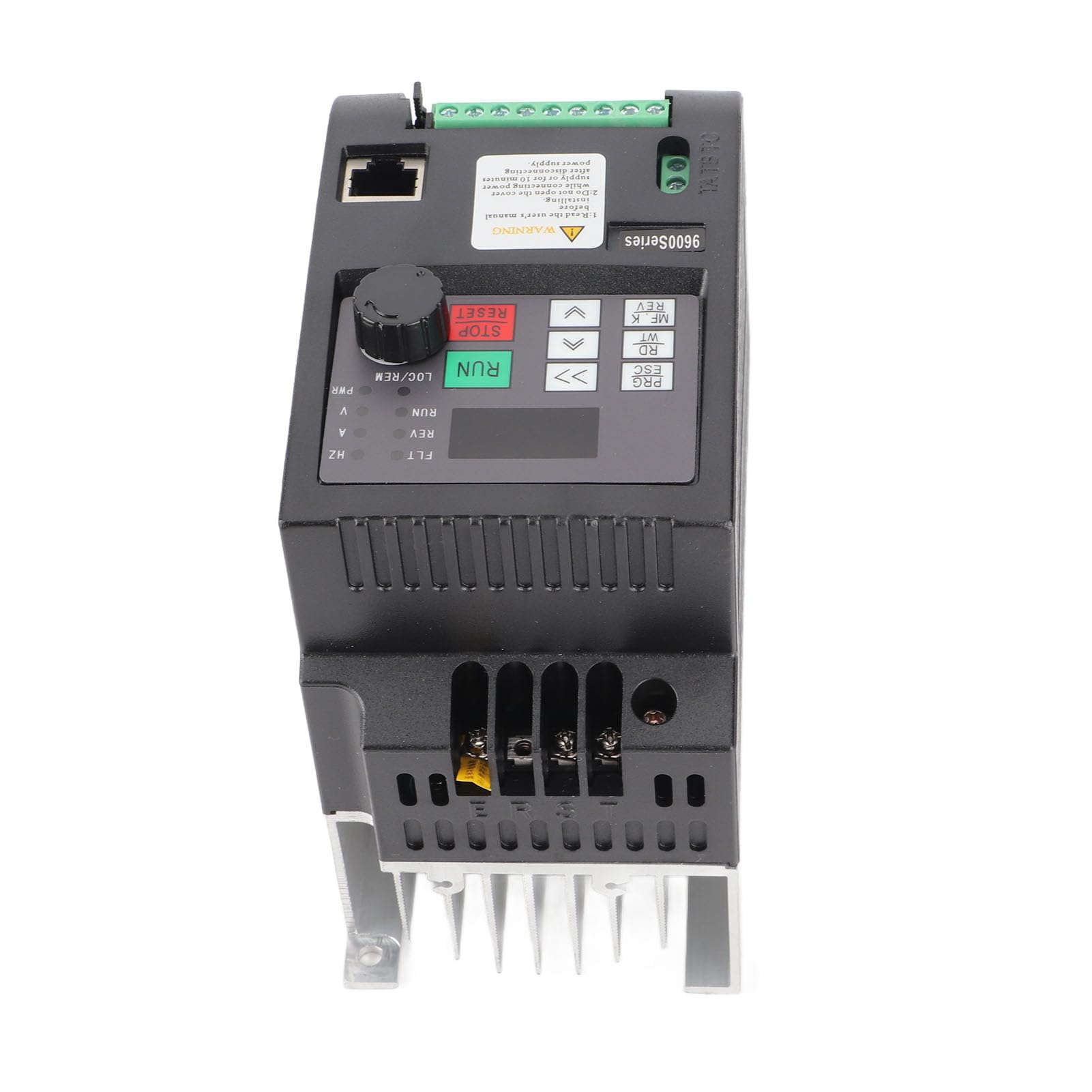 FTVOGUE Azionamento a Frequenza Variabile Convertitore VFD da 1,5 KW Convertitore Motore Monofase 220 V con Controllo SFVC e V F da 0 a 600 Hz per Controllo velocità Ventole Pompe Utenti di Macchine