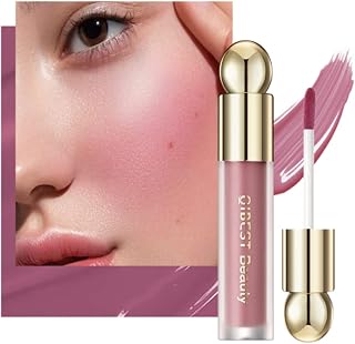 Liquid Blush for Cheeks, Lightweight, Natural-Looking, Silky Smooth Creamy Formula, Velvet Highly Pigmented Brightens Waterproof Long-Wearing Blush Makeup (01#MORNING ROSE)