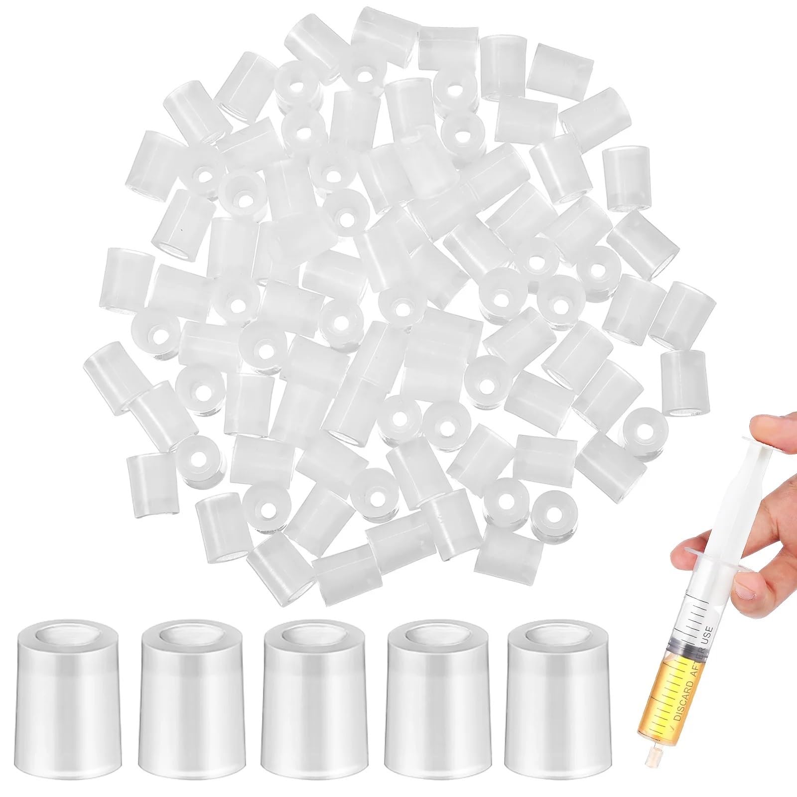 Parfüm-Nachfüllwerkzeug-Adapter, 400 Stück, Flüssigkeitstransferadapter für Spritzenspender, Nachfüllwerkzeug für Parfüm, ätherische Öle, tragbarer Flaschenfüller, Umwandlung