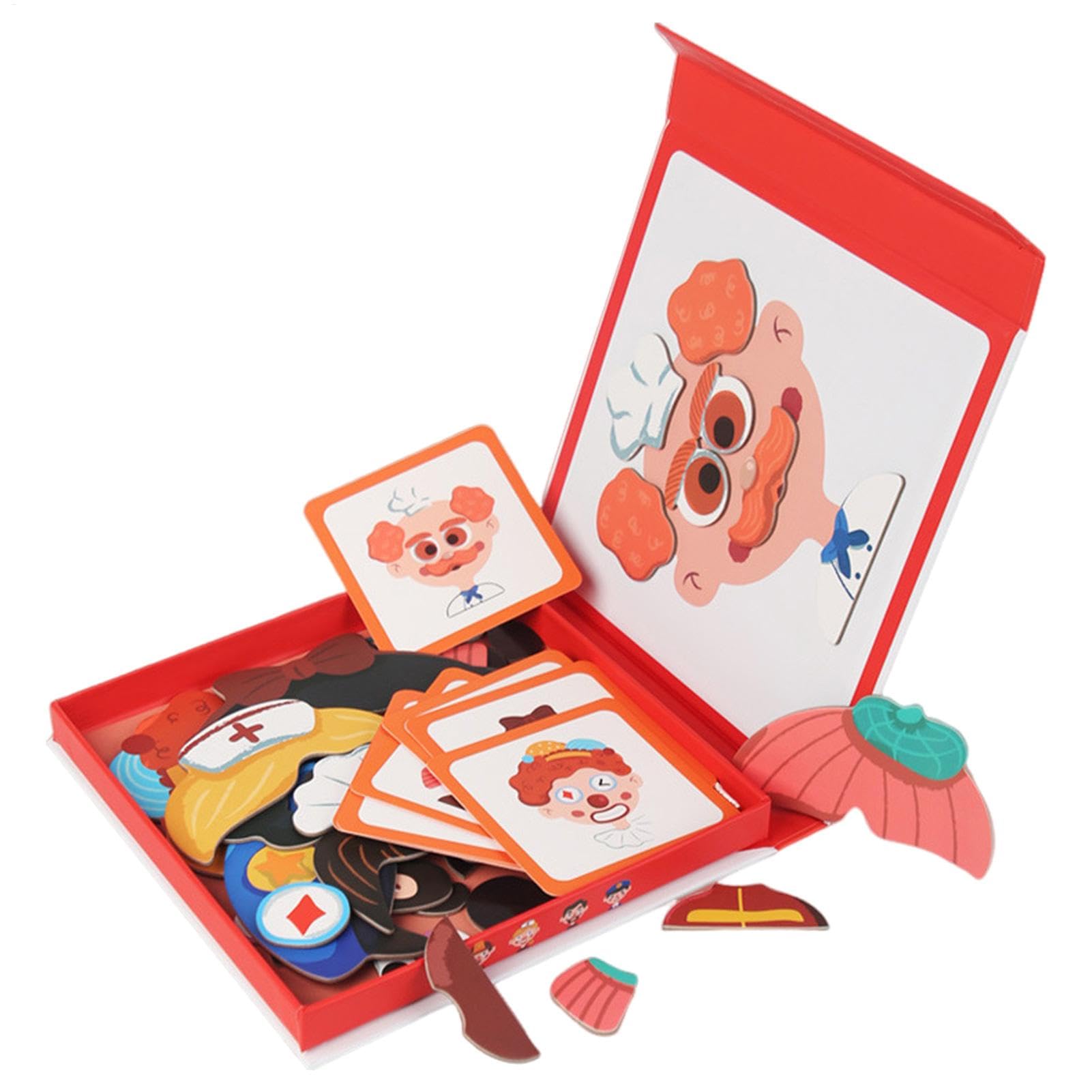 Magnetpuzzlespielzeug, Magnetpuzzle,Hölzerne magnetische Puzzle -Reise -Reisempfänger -Aufkleber | Pädagogisches Lernspiel Matching Puzzle Board für Weihnachten, Ostern
