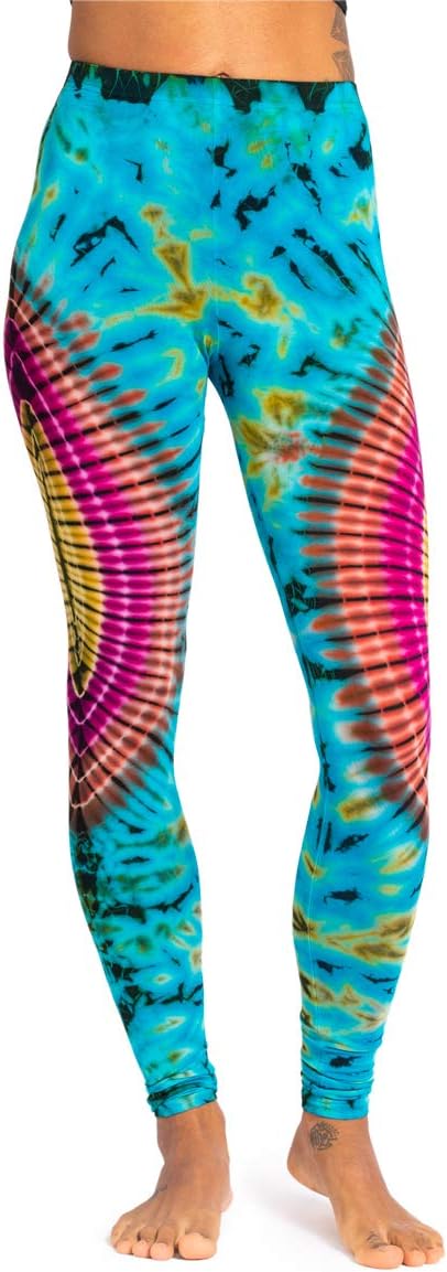 PANASIAMBatik Sport Leggings for Women I Hand-Dyed I Colorfast & Skin Friendly