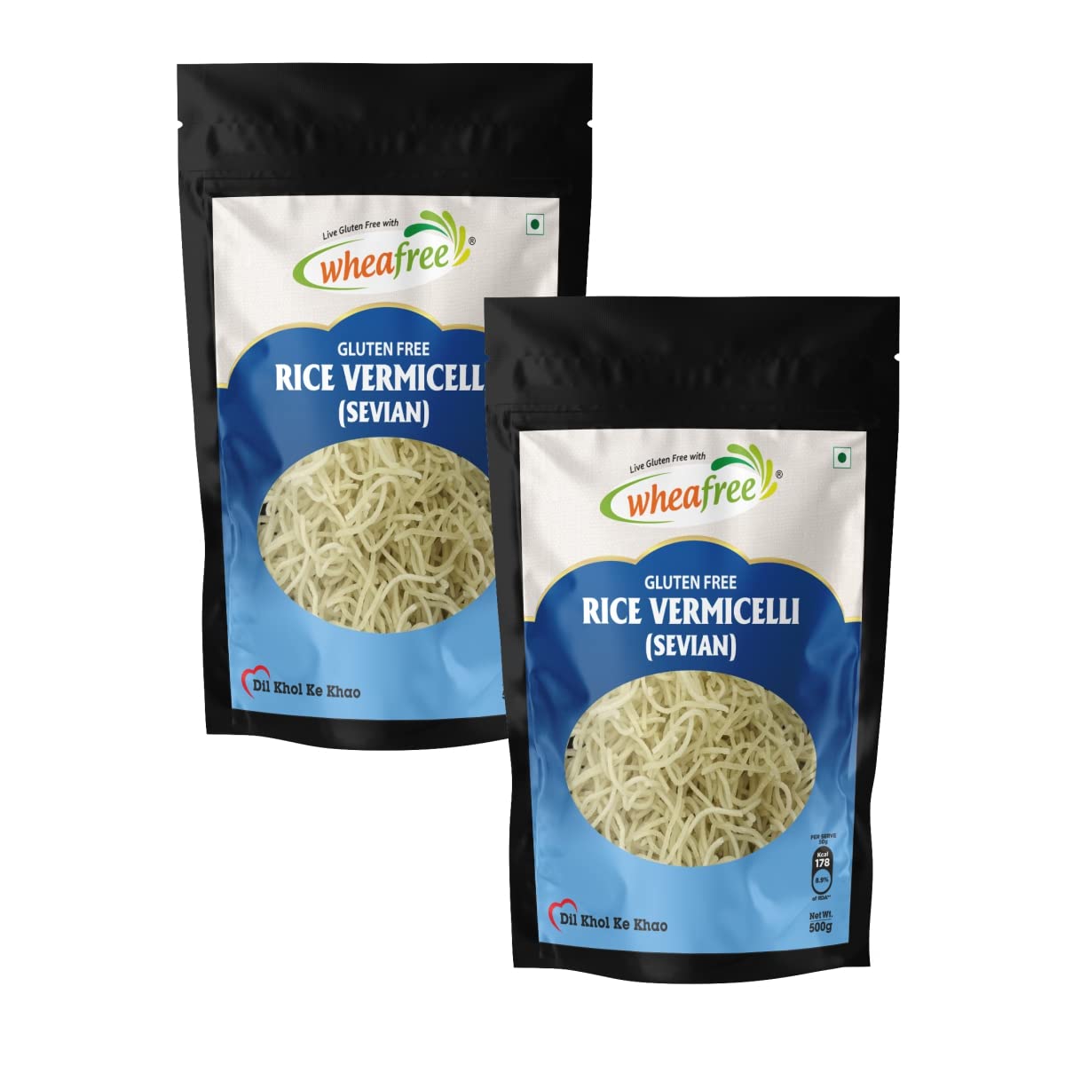 Wheafree Gluten Free Rice Vermicelli (Sevian) Pack of 2 x 500 g each | Neutral Flavour | Quick and Easy to Cook | Sweet and Savoury Preparations | 100% Natural and Healthy ingredients (B08TRDPWX9) Amazon Price History, Amazon Price Tracker