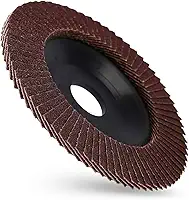 Disco de Lixa Flap Profissional, 100mm, Grão 70, Kit com 10 Unidades para Metal e Madeira, Alta Remoção e Acabamento, Formato Abrasivo com Suporte Reforçado