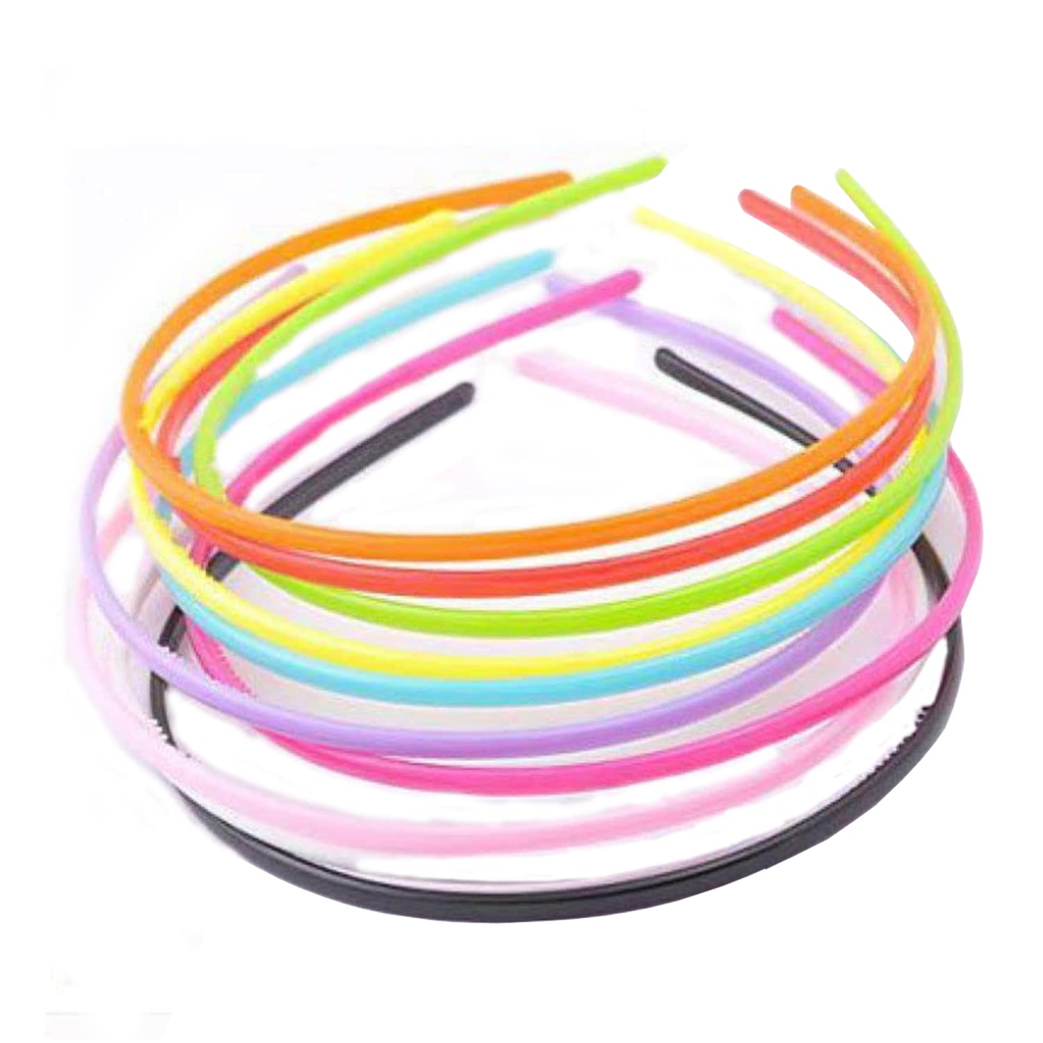 FOK Multi Color 3D Design Plastic Head Bands (8 mm) (8 MM - MULTI, 12) (B07B9GYRBD) Amazon Price History, Amazon Price Tracker