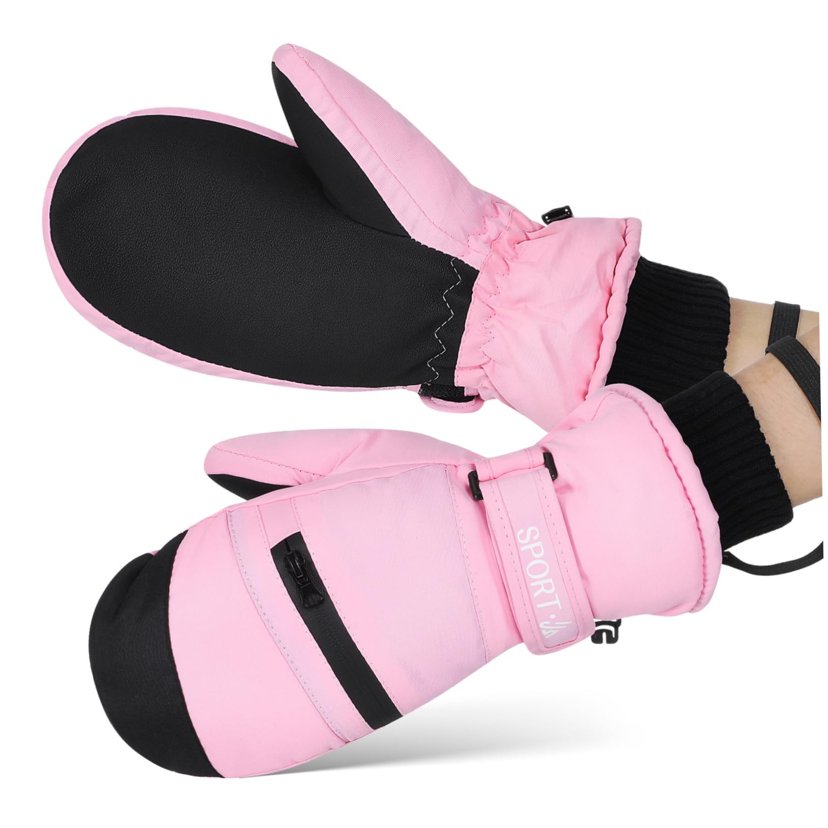 TOYANDONA Guantes Térmicos Impermeables y Cortaviento para Trabajo y Esquí con Pantalla Táctil Cálidos y Flexibles para Hombre y Mujer Talla XL