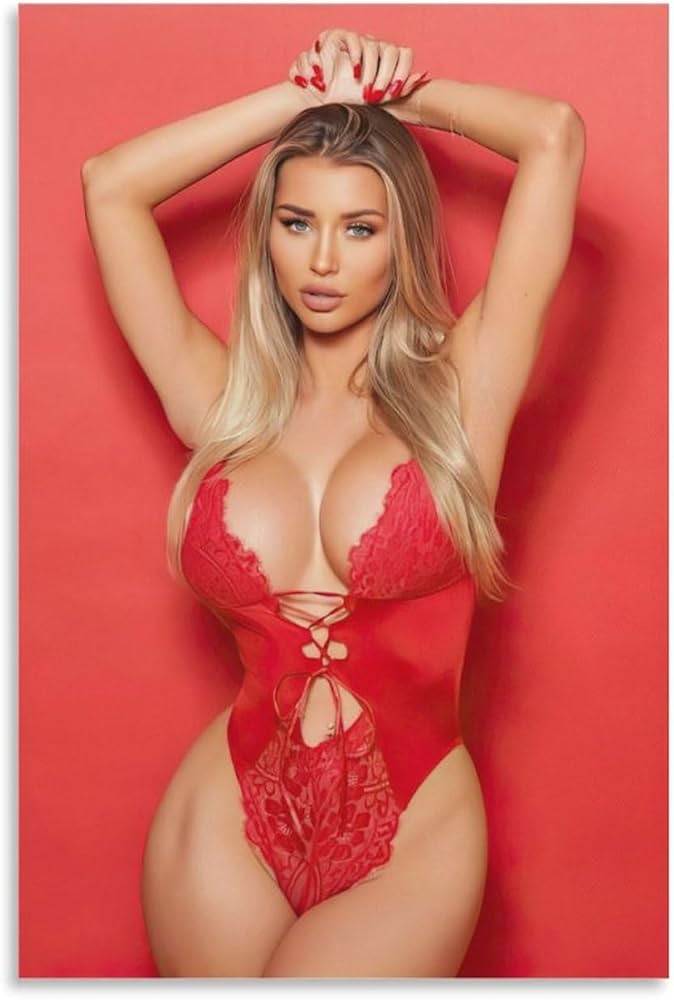 Amazon.com: PHIJLAT Mikayla Demaiter 性感海報14 個熱門比基尼大胸部海報帆布畫牆面藝術海報適用於臥室客廳臥室辦公室裝飾20 x 30 英吋(50 x 75 公分) :