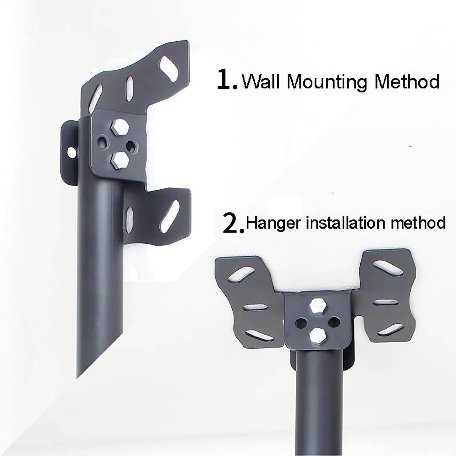 Soporte de techo para TV, altura ajustable, movimiento completo, rotación de 360 grados, inclinación, giratorio, soporte ajustable para TV de pantalla plana de 26 a 60 pulgadas (2 m)