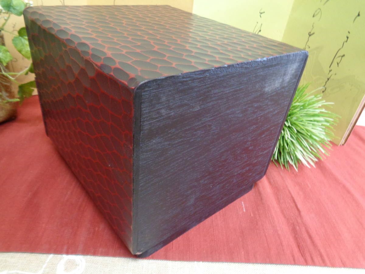 Amazon.co.jp: 鎌倉彫 小物入れ 引出し2段 整理箱 品 : ホーム＆キッチン