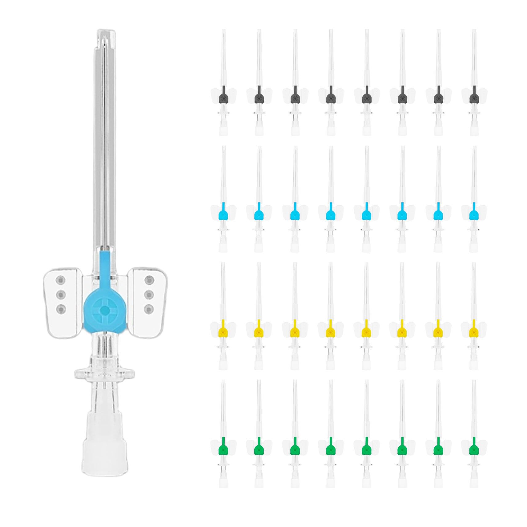 Caphstion IV Catheter with Wings and Injection Port Instaflash Needle (22G, 10pcs)