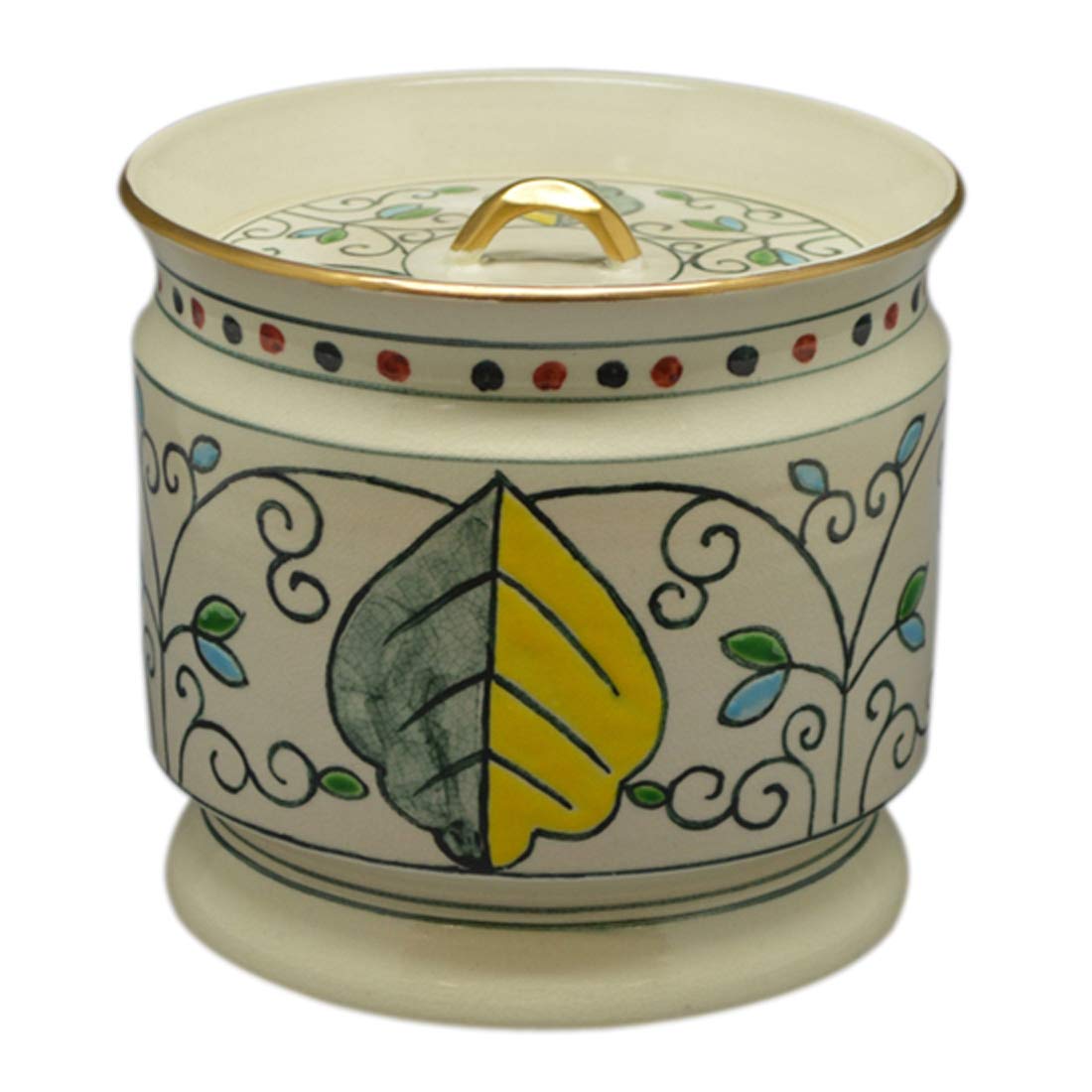 Amazon｜御室窯(Omurogama) 水指 白 サイズ:直径15.2x高さ19cm 色絵