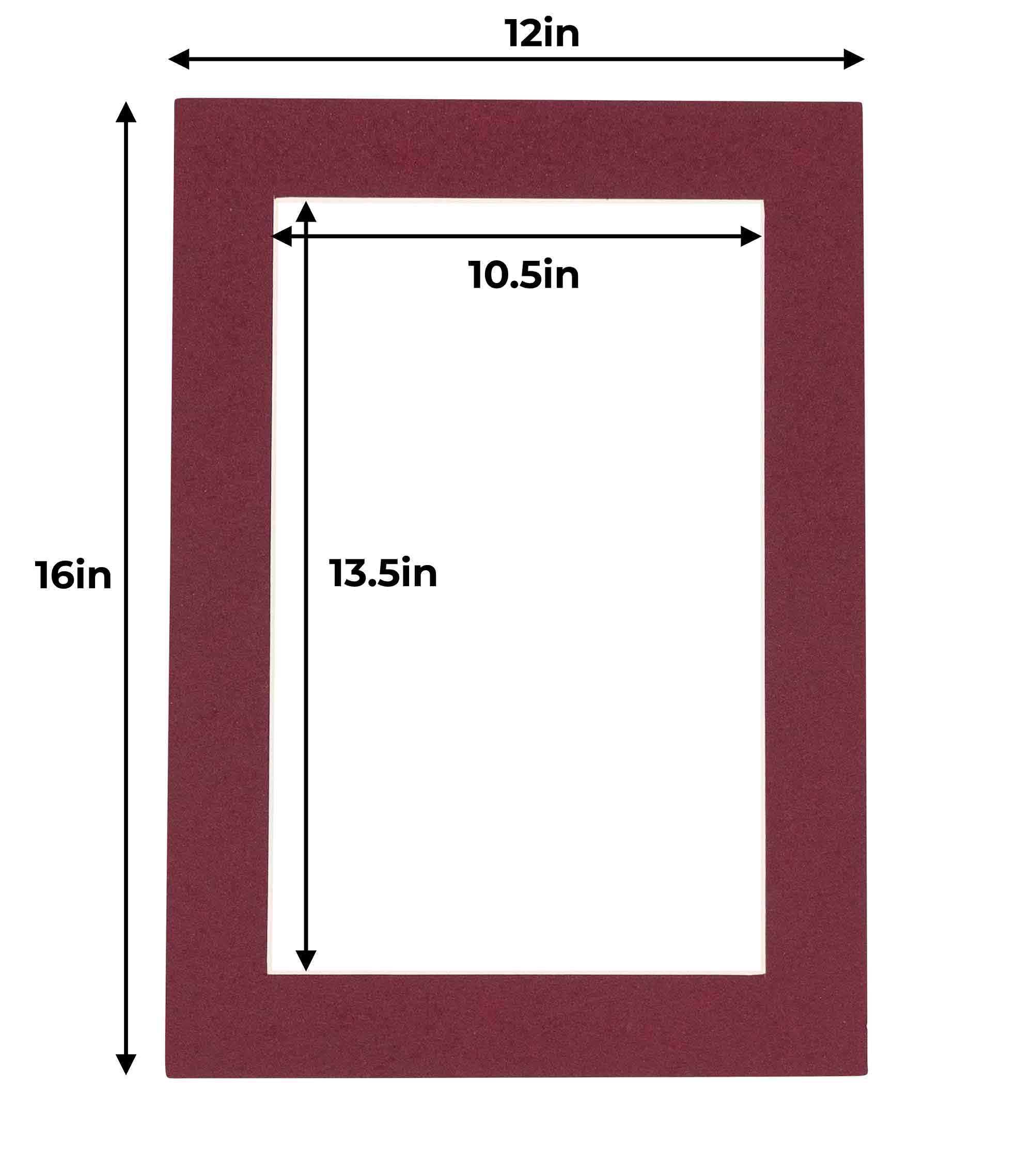 11x14 Precut Acid-Free Mat Board For 12x16 Frame - Metallic Gold, Single Mat, Made In USA - View #12