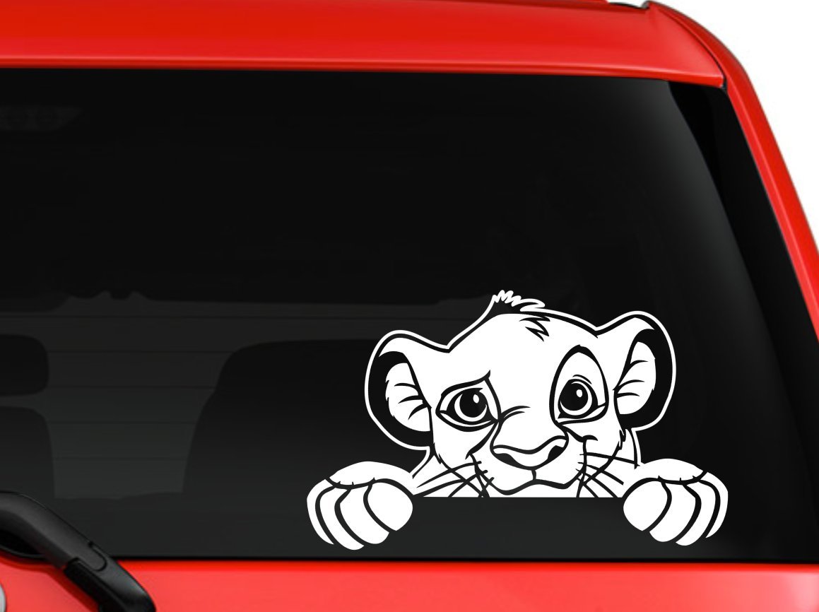 Buy Simba Peeking the Lion King Inspired Car Truck SUV Laptop Window