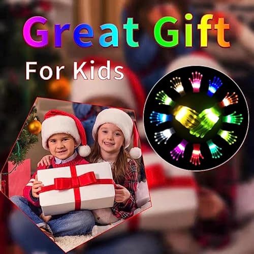 Coledre XS-LED GLOVES Gloves 12 Colors Girls Boys Toys Age 6-8 8-12 Years Old Stocking Stuffers Light Up Gloves For Kids Cool Fun Costumes Gifts thumb #4