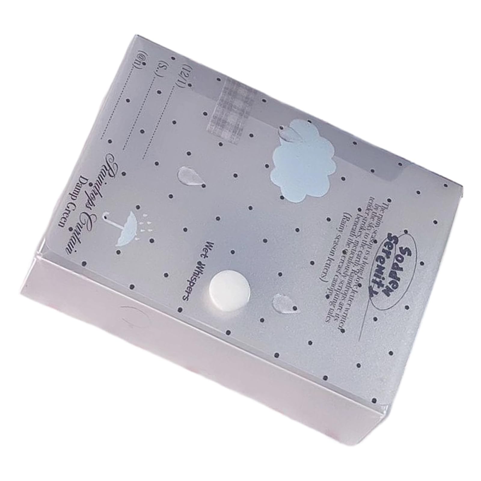 Hsioluted Desktop Card Organiser Filling Box with Snapping Closure Waterproof PP Card Storage Container for School Offices Presentation Owner
