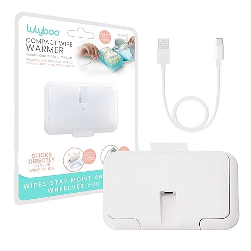 Lulyboo Calentador de toallitas compacto, temperatura constante y cubierta de doble capa, portátil USB para bebé, para el hogar, el automóvil y los