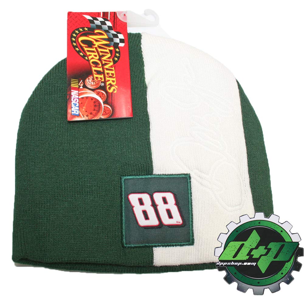 NASCAR Dale Earnhardt Jr 88 2 Pit Crew Classic Knit Beanie NWT Green