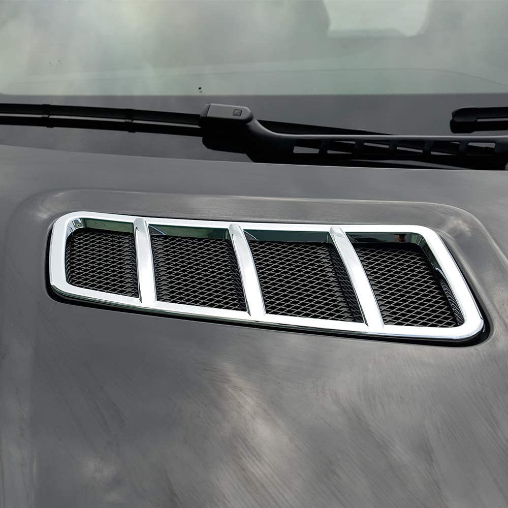 for Mercedes Benz ML GL GLE GLS 2013-2017 ABS Car Engine Roof Hood Trim Sticker Car Accessories (Silver)