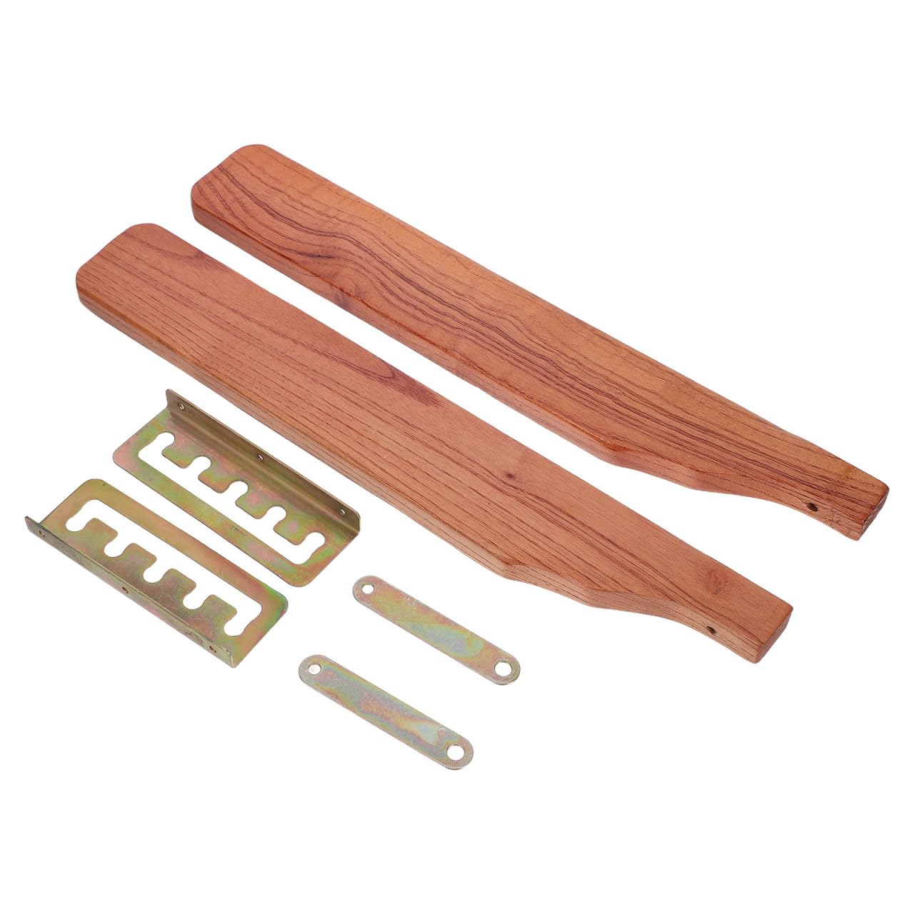 EXCEART Braccioli per Sedia Reclinabile in Legno Supporto in Ferro, 2 Pezzi Resistenti alla Deformazione, Compatibilità per Balcone e Ufficio Lounge