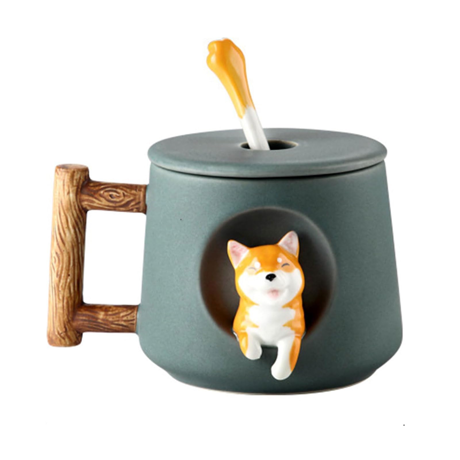 Tasse à thé anti-brûlure en céramique avec poignée pour grand café et boisson chaude