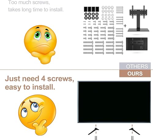 Miniatura 4 de Patas para soporte de TV Hisense de 43 pulgadas, 50 pulgadas, 55 pulgadas, 58 pulgadas, 65 pulgadas, soporte base de TV para patas de TV Hisense