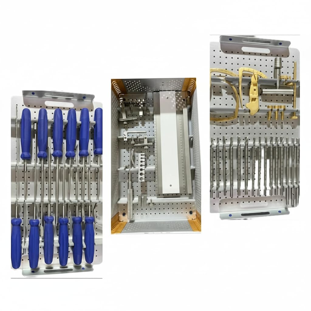 Orthopedic Instrument Set with Stainless Steel Precision Tools & Organized Storage Tray | Durable Professional Orthopedic Tool Kit