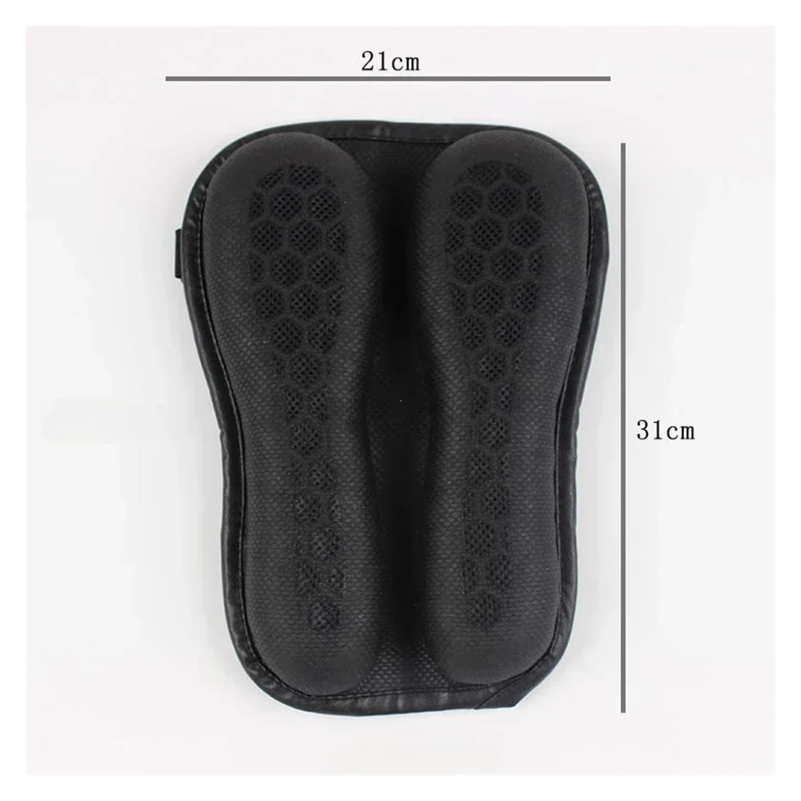 Funda para Asiento Gel Plegable para Motocicleta, Cojín para Asiento, Estructura De Panal 3D, Transpirable para(Large)
