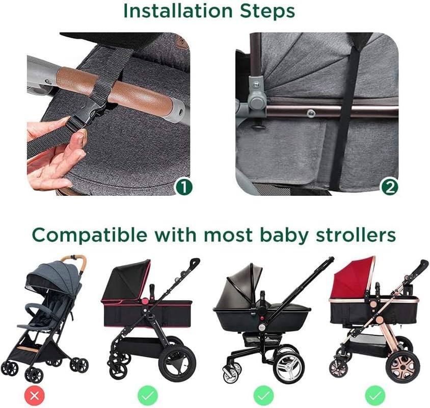 UPF 50+ UV Protection Stroller Sun Shade - Universal Cover With See Through, Waterproof and Breathable Extender, Baby Sun Protection Accessories - Image 6