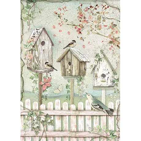 STAMPERIA's Decoupage Rice Paper Pack A4 Nests