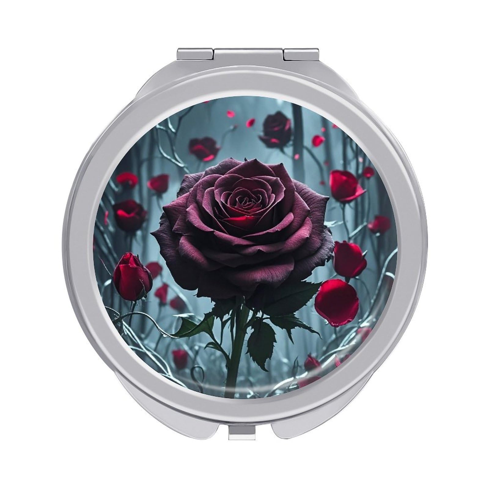 STVNKML Rose Gothic Makeup Mirror, Portable Pocket Mirror with Magnification 1x/2x, Compact Mini Vanity Mirrors for Home, On-The-Go