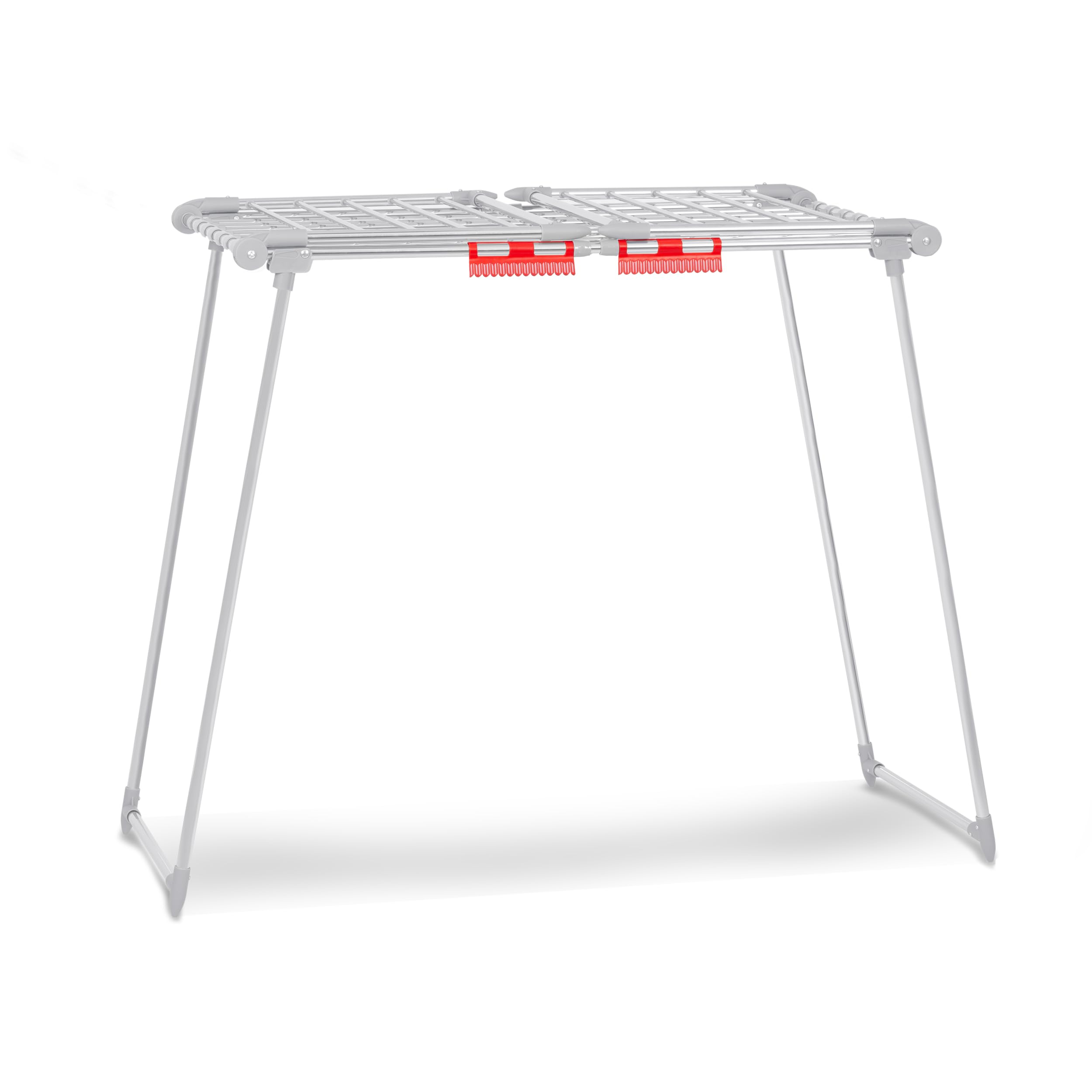 Wäscheständer XXL Rostfrei Outdoor Ausziehbar Teleskopisch Wäscheflügeltrockner Wäschetrockner Ständer Stabil Mit Rutschfesten Füßen Große Trockenfläche 27 M Lydia 190-260 x 60 x 117 cm