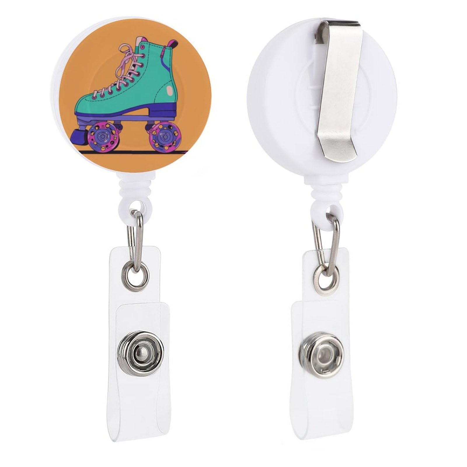 Thanksgiving Acorn Badge Reel - 24in Retractable ID Holder With Clip