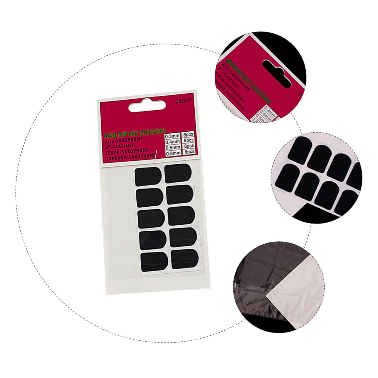 16 stuks 32 stuks 64 stuks Siliconen Saxofoon Mondstuk Kussens 0,5