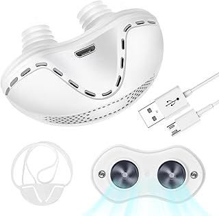 Anti Snoring Device, Adjustable Wind Speed Snoring Solution, Electric Anti Snoring Devices Nasal Dilator Nose Vents Plugs,Stop Snoring Suitable for Men & Women
