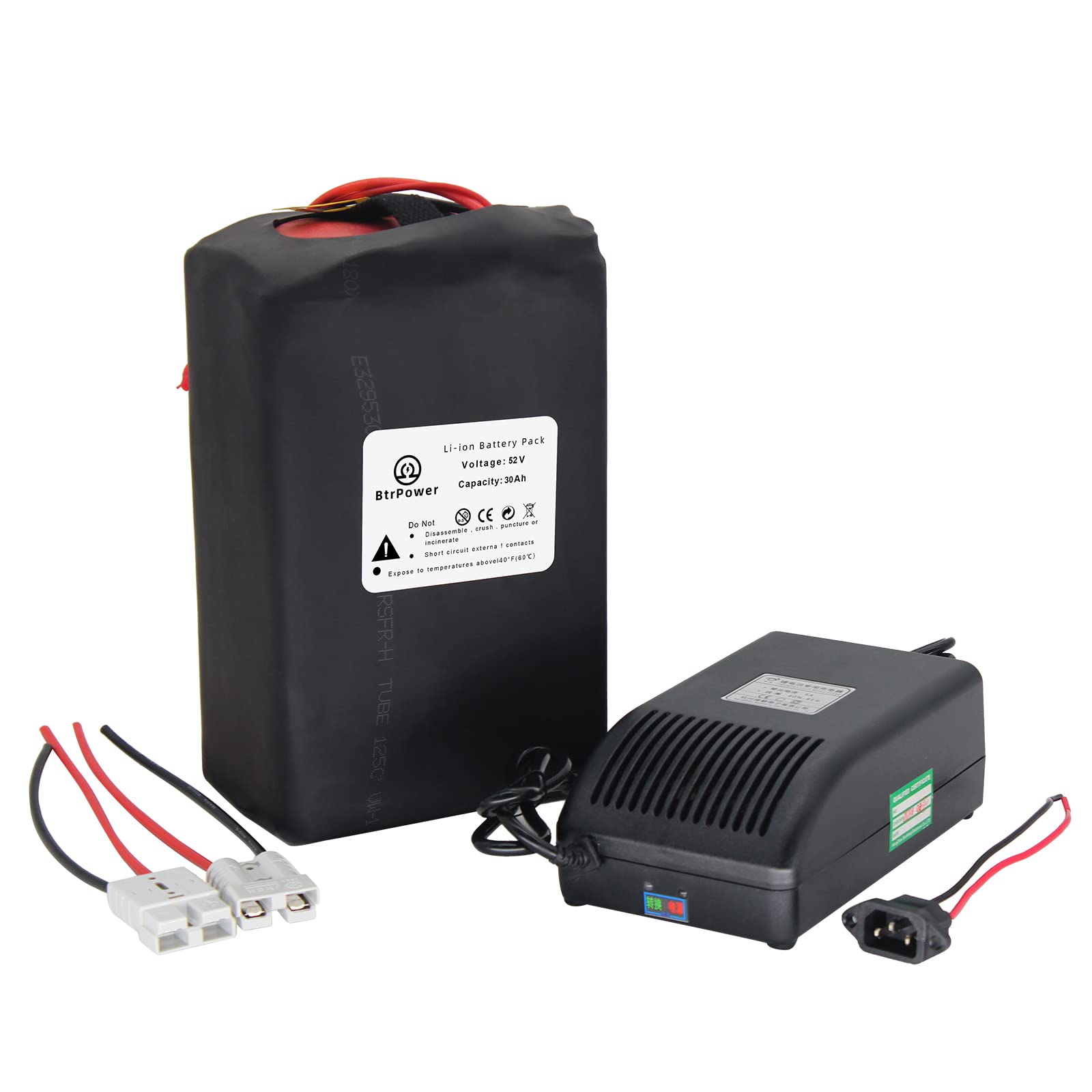 52V Ebike Battery 52V 16Ah 30Ah 40Ah Lithium Battery for 750W 1000W 1500W 2000W Motor,Scooter Tricyc