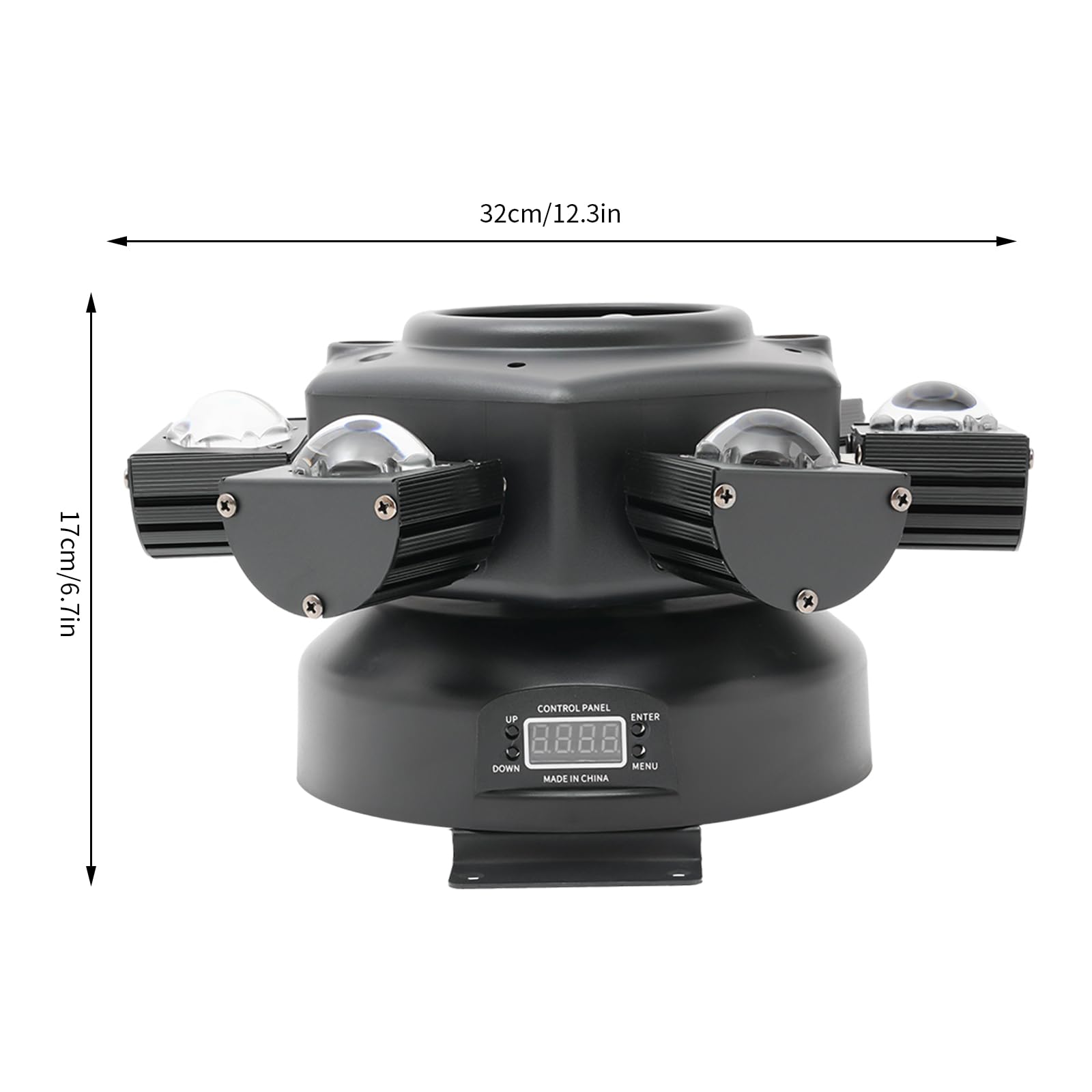 DMX512 - Luce LED da palcoscenico da 150 W, con cavo di alimentazione, supporto per DJ, banda, bar, pub, club