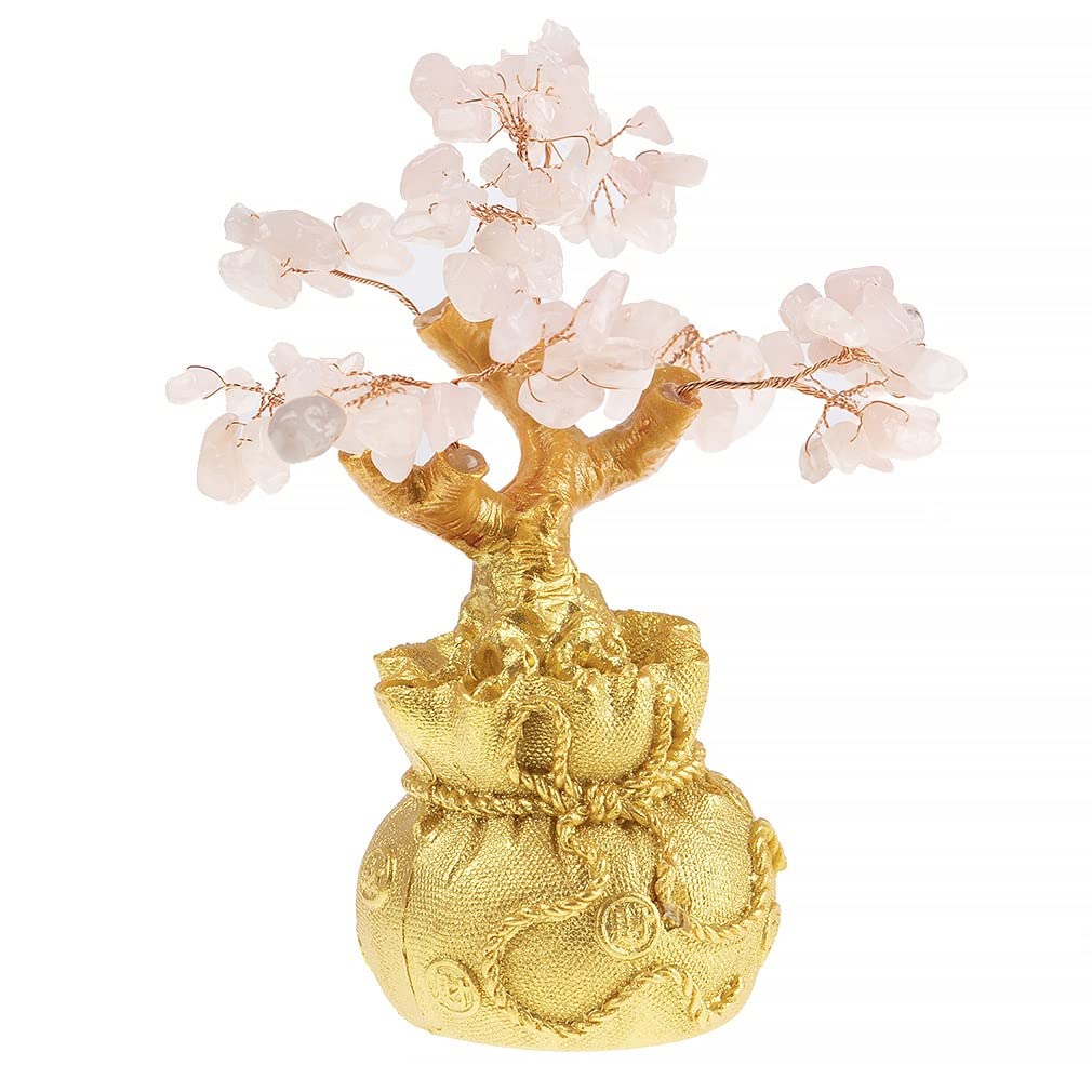 lachineuse Feng Shui Tree in Rose Quartz – Love and Fortune